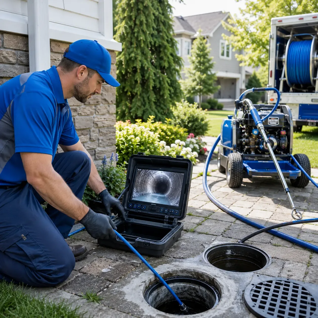 Outdoor drain cleaning professionals serving Clive, IA